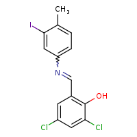 2,4-dichloro-6-[(E)-[(3-iodo-4-methylphenyl)imino]methyl]phenol