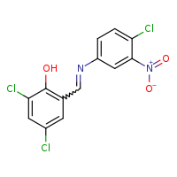 2,4-dichloro-6-[(E)-[(4-chloro-3-nitrophenyl)imino]methyl]phenol