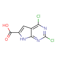 2,4-dichloro-7H-pyrrolo[2,3-d]pyrimidine-6-carboxylic acid