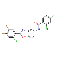 2,4-dichloro-N-[2-(2-chloro-4,5-difluorophenyl)-1,3-benzoxazol-5-yl]benzamide