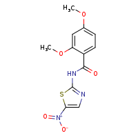 2,4-dimethoxy-N-(5-nitro-1,3-thiazol-2-yl)benzamide