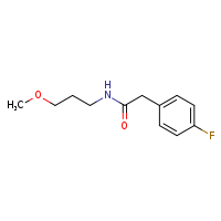 2-(4-fluorophenyl)-N-(3-methoxypropyl)acetamide