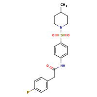 2-(4-fluorophenyl)-N-[4-(4-methylpiperidin-1-ylsulfonyl)phenyl]acetamide