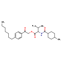 2-(4-heptylphenyl)-2-oxoethyl 3-methyl-2-[(4-methylcyclohexyl)formamido]butanoate