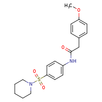 2-(4-methoxyphenyl)-N-[4-(piperidine-1-sulfonyl)phenyl]acetamide