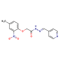 2-(4-methyl-2-nitrophenoxy)-N'-[(E)-pyridin-4-ylmethylidene]acetohydrazide