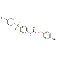 2-(4-methylphenoxy)-N-[4-(4-methylpiperidin-1-ylsulfonyl)phenyl]acetamide