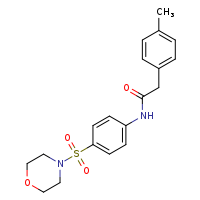2-(4-methylphenyl)-N-[4-(morpholine-4-sulfonyl)phenyl]acetamide