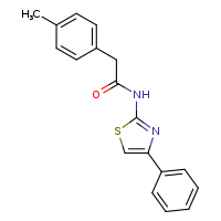 2-(4-methylphenyl)-N-(4-phenyl-1,3-thiazol-2-yl)acetamide