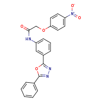 2-(4-nitrophenoxy)-N-[3-(5-phenyl-1,3,4-oxadiazol-2-yl)phenyl]acetamide