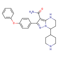 2-(4-phenoxyphenyl)-7-(piperidin-4-yl)-4H,5H,6H,7H-pyrazolo[1,5-a]pyrimidine-3-carboxamide