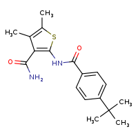 2-(4-tert-butylbenzamido)-4,5-dimethylthiophene-3-carboxamide