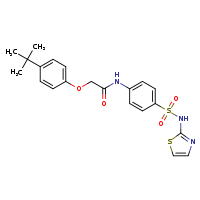 2-(4-tert-butylphenoxy)-N-{4-[(1,3-thiazol-2-yl)sulfamoyl]phenyl}acetamide