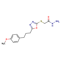 2-({5-[3-(4-methoxyphenyl)propyl]-1,3,4-oxadiazol-2-yl}sulfanyl)acetohydrazide