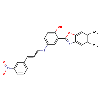2-(5,6-dimethyl-1,3-benzoxazol-2-yl)-4-[(E)-[(2E)-3-(3-nitrophenyl)prop-2-en-1-ylidene]amino]phenol