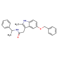2-[5-(benzyloxy)-2-methyl-1H-indol-3-yl]-N-(1-phenylethyl)acetamide