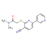 2-({5-cyano-[2,3'-bipyridin]-6-yl}sulfanyl)-N,N-dimethylacetamide