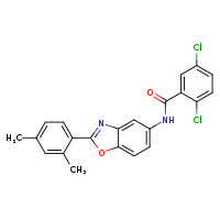 2,5-dichloro-N-[2-(2,4-dimethylphenyl)-1,3-benzoxazol-5-yl]benzamide