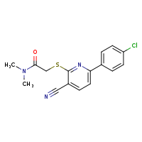 2-{[6-(4-chlorophenyl)-3-cyanopyridin-2-yl]sulfanyl}-N,N-dimethylacetamide