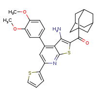 2-(adamantane-1-carbonyl)-4-(3,4-dimethoxyphenyl)-6-(thiophen-2-yl)thieno[2,3-b]pyridin-3-amine
