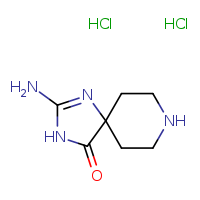 2-amino-1,3,8-triazaspiro[4.5]dec-1-en-4-one dihydrochloride