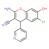 2-amino-6-chloro-7-hydroxy-4-(pyridin-3-yl)-4H-chromene-3-carbonitrile