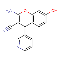 2-amino-7-hydroxy-4-(pyridin-3-yl)-4H-chromene-3-carbonitrile