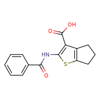 2-benzamido-4H,5H,6H-cyclopenta[b]thiophene-3-carboxylic acid