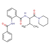2-benzamido-N-[3-methyl-1-oxo-1-(piperidin-1-yl)butan-2-yl]benzamide