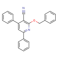2-(benzyloxy)-4,6-diphenylpyridine-3-carbonitrile