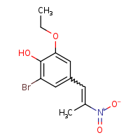 2-bromo-6-ethoxy-4-[(1E)-2-nitroprop-1-en-1-yl]phenol