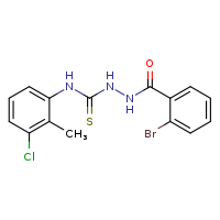 2-bromo-N-{[(3-chloro-2-methylphenyl)carbamothioyl]amino}benzamide