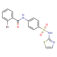 2-bromo-N-{4-[(1,3-thiazol-2-yl)sulfamoyl]phenyl}benzamide