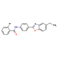 2-bromo-N-[4-(5-ethyl-1,3-benzoxazol-2-yl)phenyl]benzamide