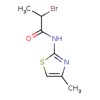 2-bromo-N-(4-methyl-1,3-thiazol-2-yl)propanamide