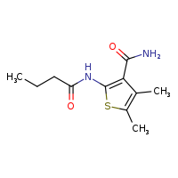 2-butanamido-4,5-dimethylthiophene-3-carboxamide