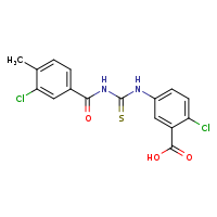 2-chloro-5-({[(3-chloro-4-methylphenyl)formamido]methanethioyl}amino)benzoic acid