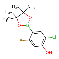 2-chloro-5-fluoro-4-(4,4,5,5-tetramethyl-1,3,2-dioxaborolan-2-yl)phenol