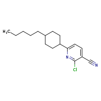 2-chloro-6-(4-pentylcyclohexyl)pyridine-3-carbonitrile