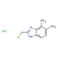 2-(chloromethyl)-4,5-dimethyl-1H-1,3-benzodiazole hydrochloride