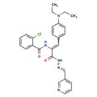 2-chloro-N-[(1E)-2-[4-(diethylamino)phenyl]-1-{N'-[(E)-pyridin-3-ylmethylidene]hydrazinecarbonyl}eth-1-en-1-yl]benzamide