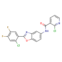 2-chloro-N-[2-(2-chloro-4,5-difluorophenyl)-1,3-benzoxazol-5-yl]pyridine-3-carboxamide