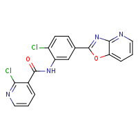 2-chloro-N-(2-chloro-5-{[1,3]oxazolo[4,5-b]pyridin-2-yl}phenyl)pyridine-3-carboxamide