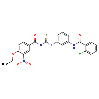 2-chloro-N-[3-({[(4-ethoxy-3-nitrophenyl)formamido]methanethioyl}amino)phenyl]benzamide