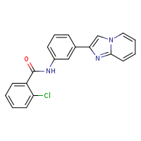 2-chloro-N-(3-{imidazo[1,2-a]pyridin-2-yl}phenyl)benzamide