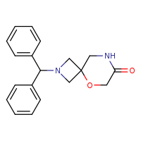 2-(diphenylmethyl)-5-oxa-2,8-diazaspiro[3.5]nonan-7-one