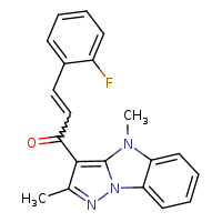 (2E)-1-{4,7-dimethyl-2,3,7-triazatricyclo[6.4.0.0²,?]dodeca-1(12),3,5,8,10-pentaen-5-yl}-3-(2-fluorophenyl)prop-2-en-1-one