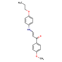 (2E)-1-(4-methoxyphenyl)-3-[(4-propoxyphenyl)amino]prop-2-en-1-one
