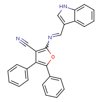 2-[(E)-(1H-indol-3-ylmethylidene)amino]-4,5-diphenylfuran-3-carbonitrile