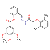 2-[(E)-{[2-(2,6-dimethylphenoxy)acetamido]imino}methyl]phenyl 3,4,5-trimethoxybenzoate